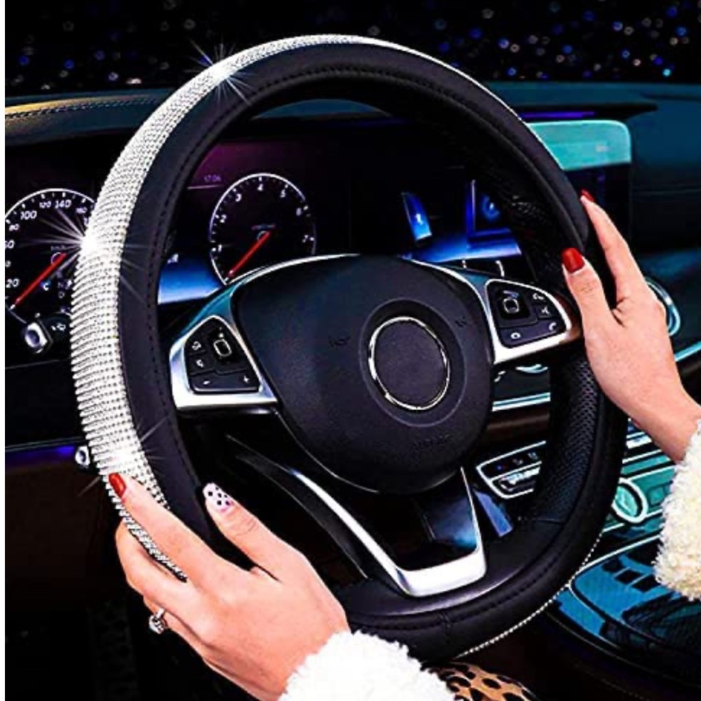 Bling Bling Diamond Steering Wheel Cover